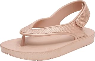 Unisex Kid's Iqushion Sandal with Backstrap Solid Flip-Flop