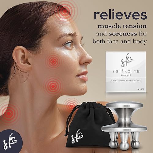 Miniatura 7 de Kairetool Masajeador muscular facial y corporal, reduce la apariencia de celulitis y arrugas, rompe la fascia con herramienta de masajeador de punto