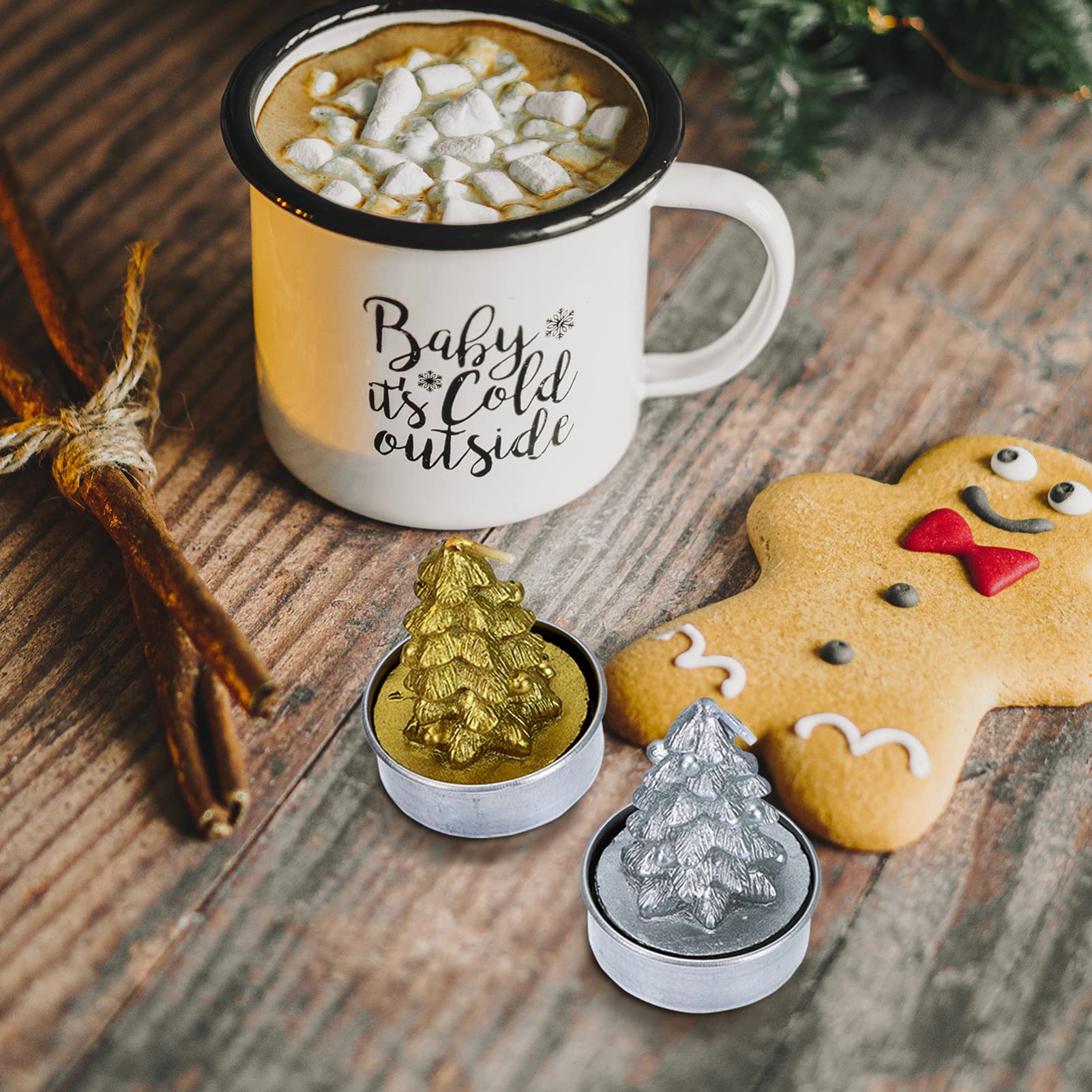 PRETYZOOM 12piezas Velas Navideñas Aromáticas Caja de Obsequio Decorativa para Fiestas Diseño de Árbol de Navidad para Decorar Fiestas de Navidad y Crear Ambiente Festivo