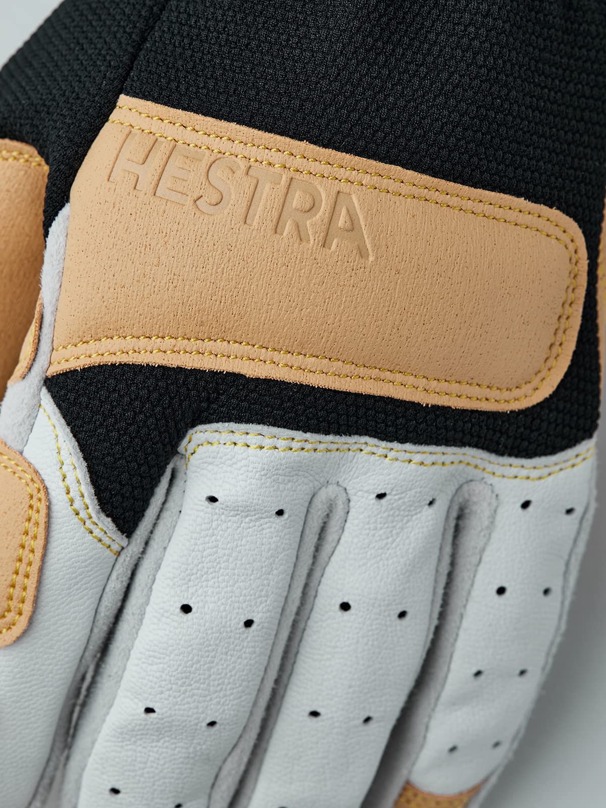 Hestra Climbers Long - 5 Finger - Offwhite/Black - 7
