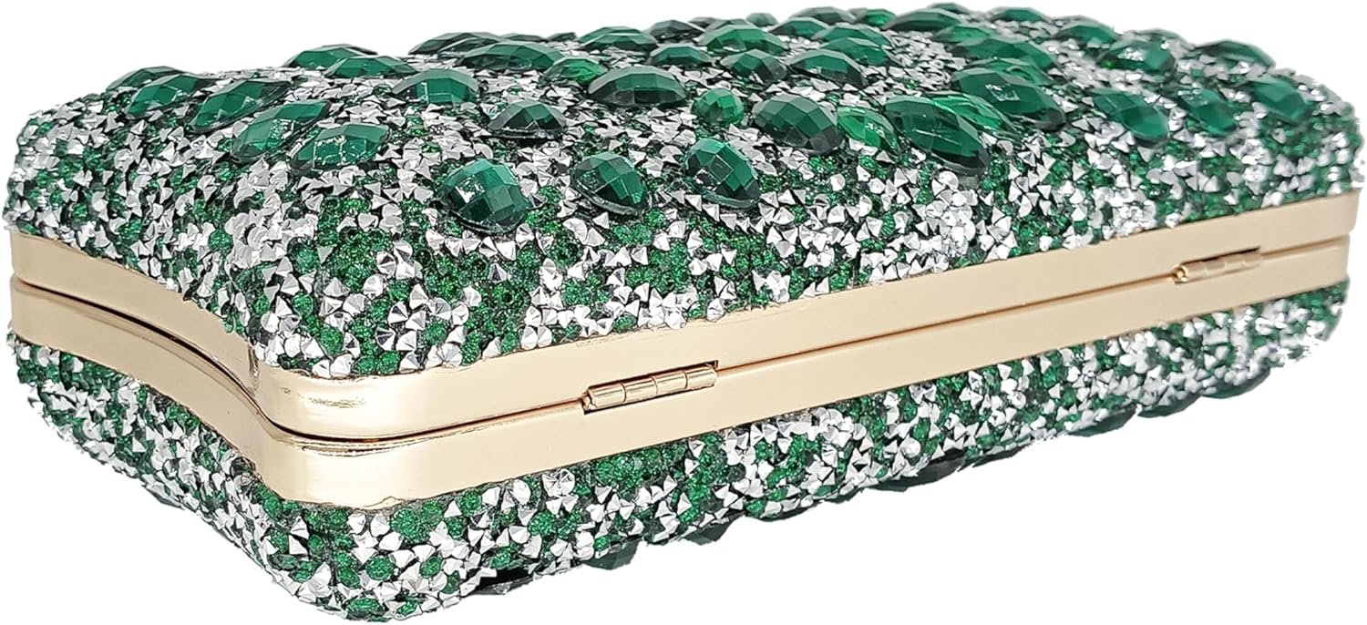 Rhinestone Clutch Purses for Women Evening Wedding Formal - Pearl Clasp Handbag Crystal Gemstone Bag for Party Prom - Image 7