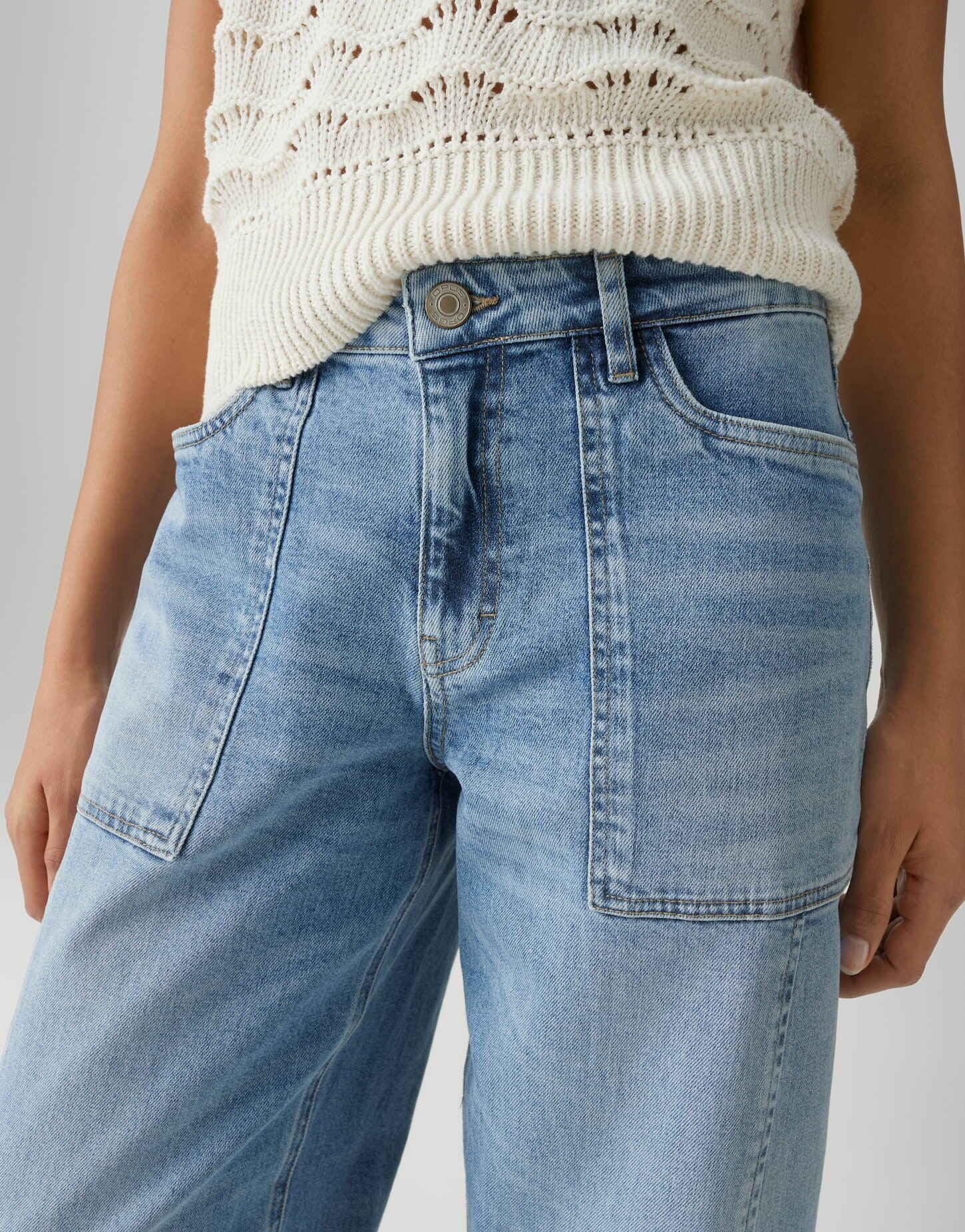 OPUS Damen Jeans | Lolah Lively Barrel Jeans aus Dry Indigo® Mid Rise