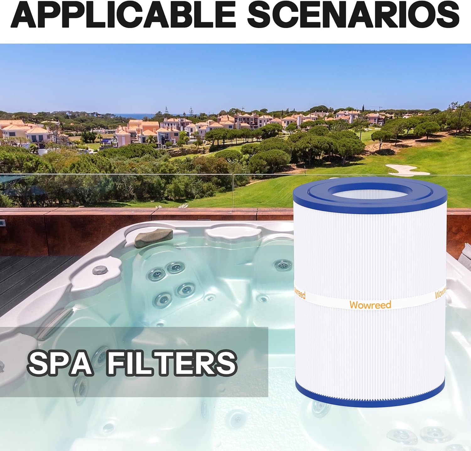 Spa Filter Compatible with PDM28, 461273, 2015 & Newer AquaRest DreamMaker Cottage Collection Models(not Oval end), 1 Pack - Image 7