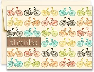Two Poodle Press 20 Bicycle Thank You Greeting Cards - For Bikes, Cyclis...