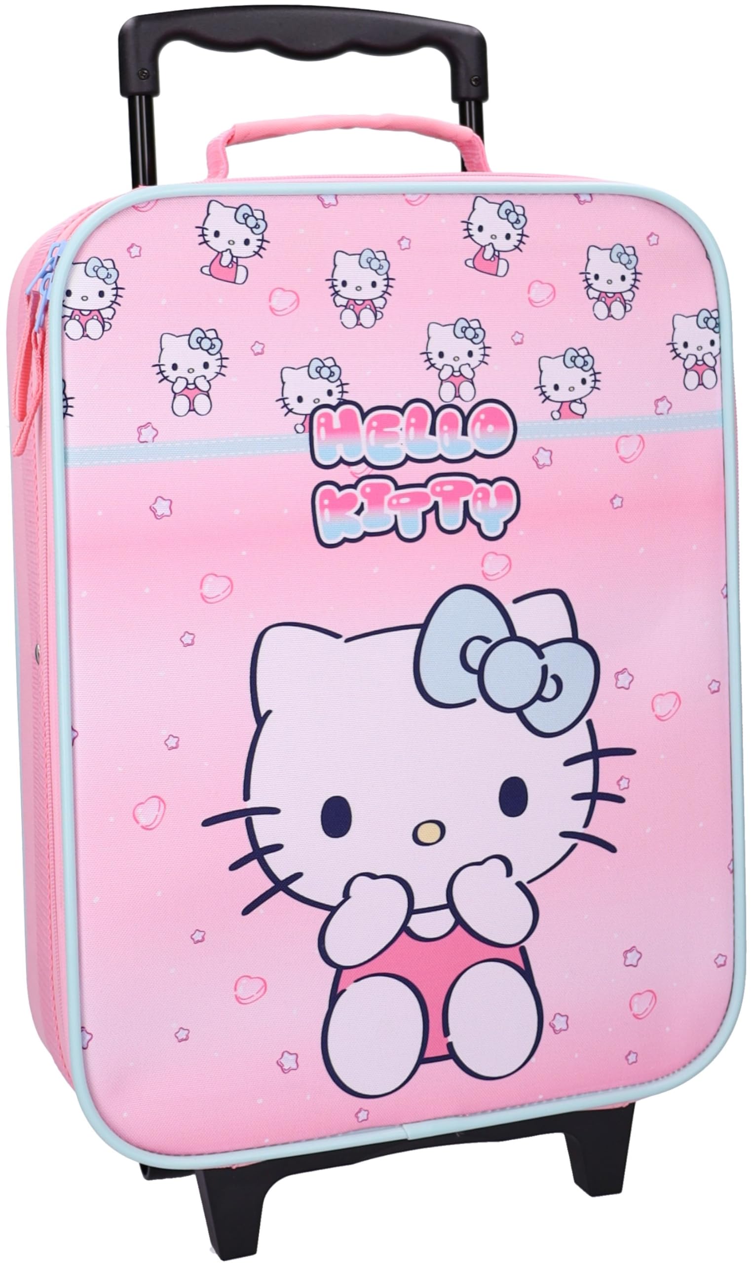 Vadobag Hello Kitty Kinder Trolley Koffer – Made To Roll Reisekoffer, 2 Rollen
