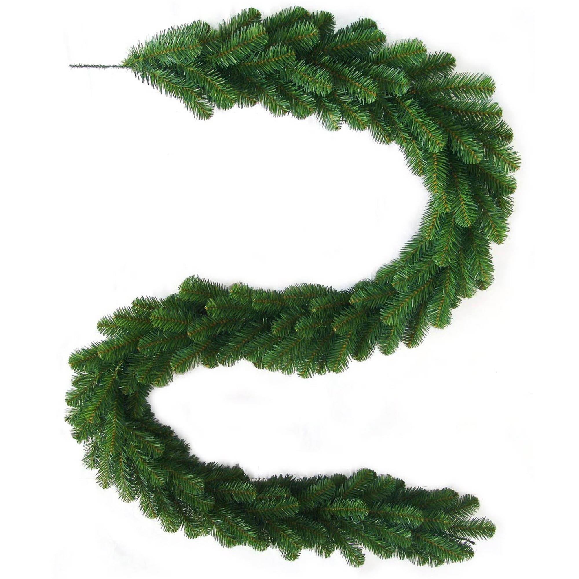 Classic Traditional Northern Spruce Pine Garland | 9-Foot | 240 Lifelike Tips | Indoor/Outdoor Use | Festive Holiday Decor | Table & Mantel | Christmas Garlands | Home & Office Decor
