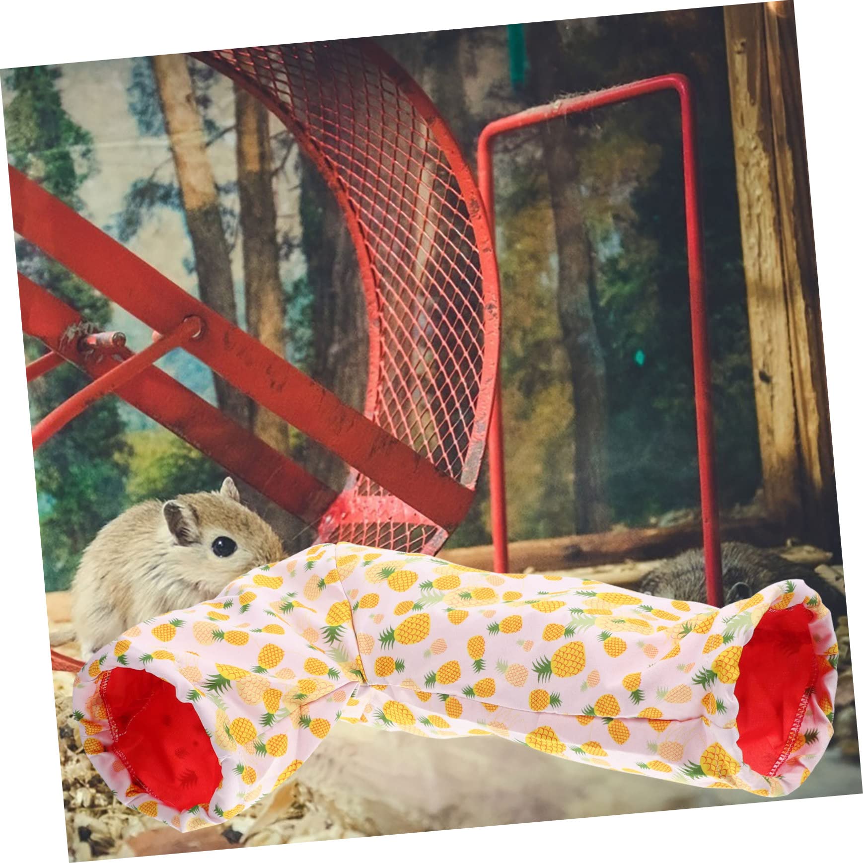 BESPORTBLE 5pezzi Tunnel Per Criceti e Piccoli Animali Giocattolo Per Nascondiglio Casa Per Conigli e Roditori Design Unico e Confortevole Adatto Gabbie e Ambienti Domestici Ananas
