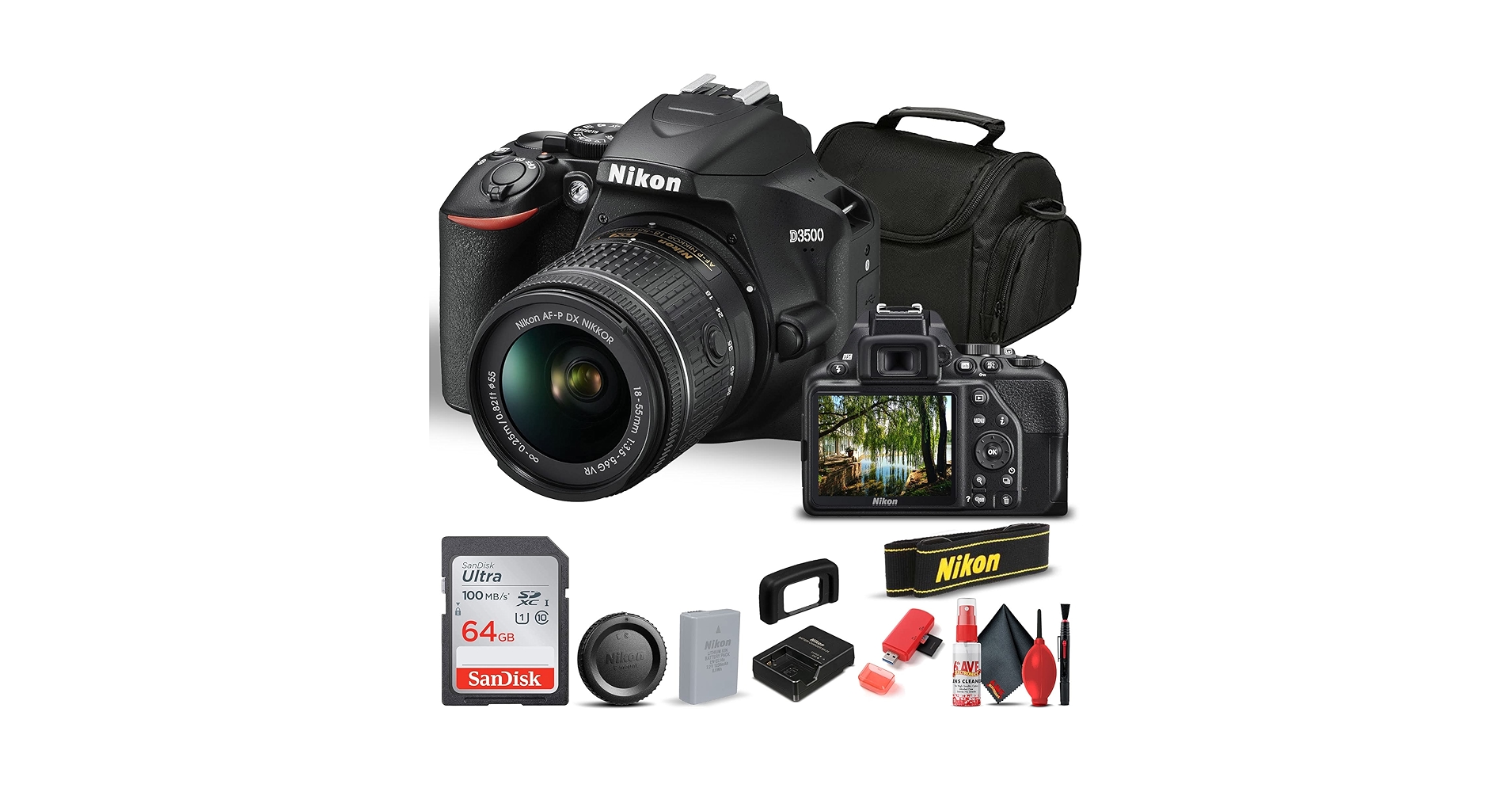 ❤️カメラバッグ付き❤️️Bluetooth搭載❤️Nikon D3500 Nikon D3500 with Lens