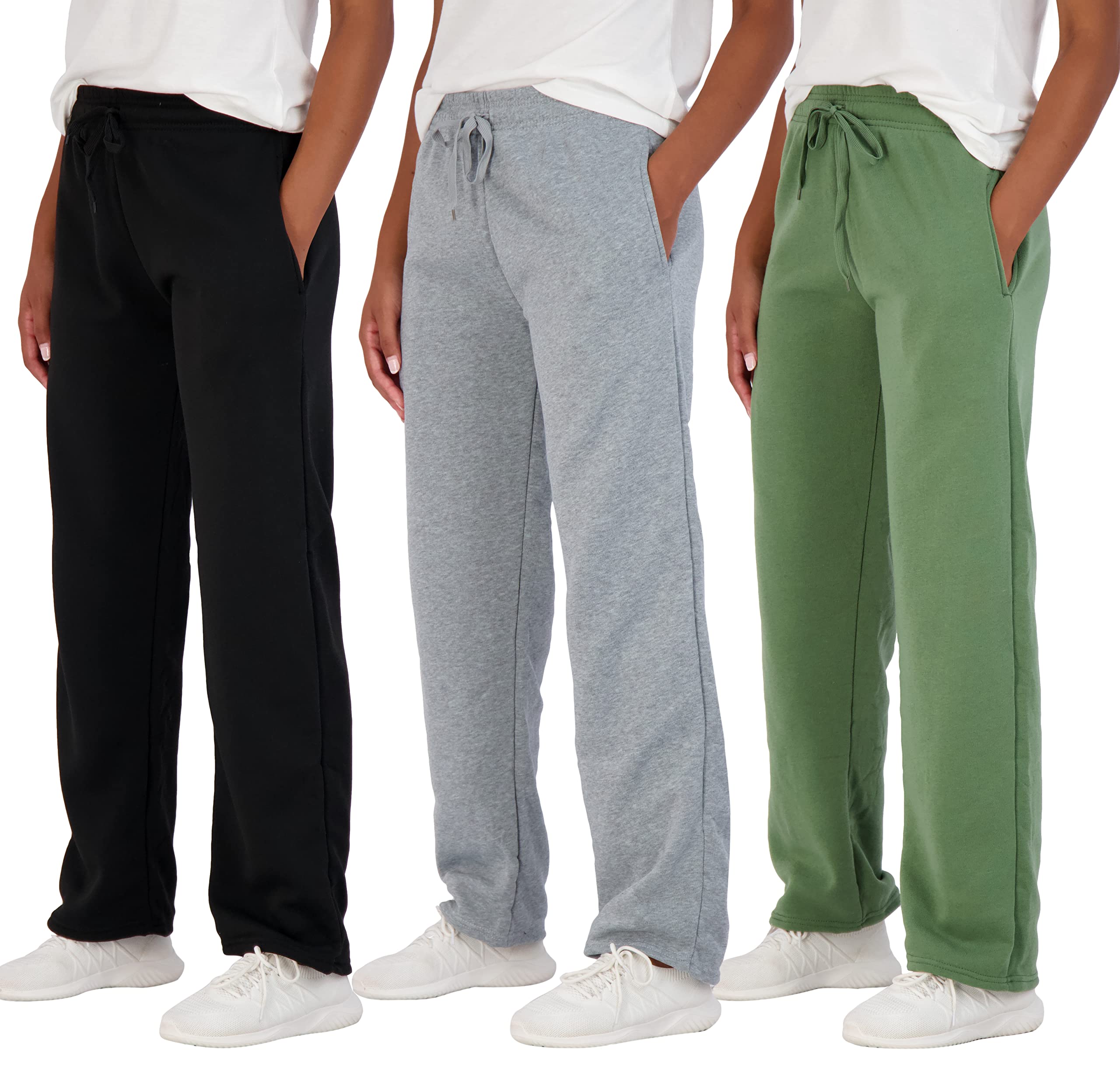Calça Moletom Feminina Real Essentials - Pacote 3 Unidades Conforto Máximo