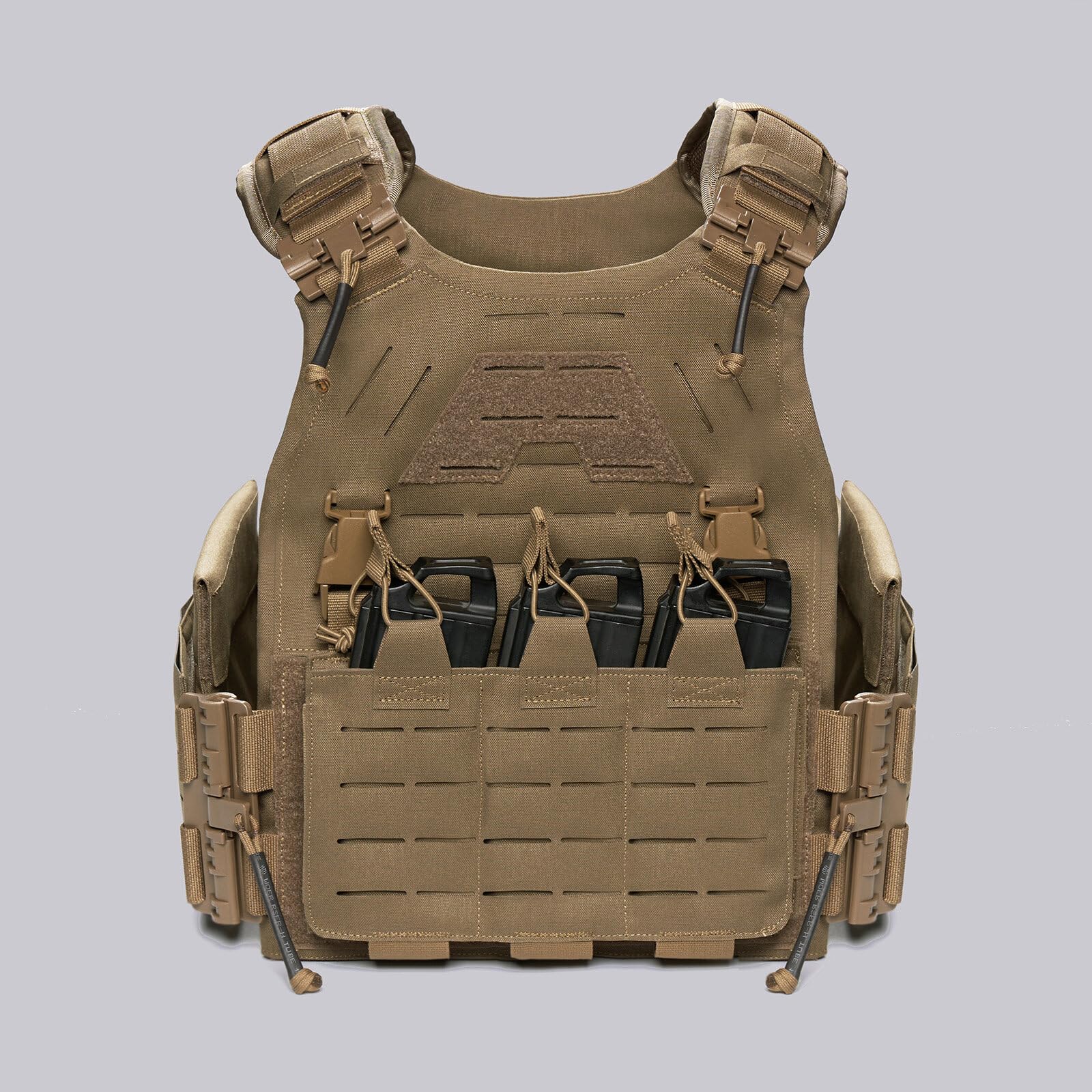 GOUX Gilet Tactique, Gilet de Combat Militaire Veste Porte Plaque Ajustable Airsoft Gilet, Gilet Tactique Airsoft pour Jeux de Guerre, Chasse