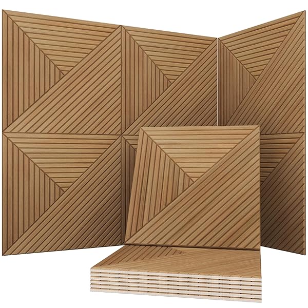 Acoustical Wall Panels, 6-Piece 23.62 X 23.62 Inches Art Acoustic Panels, Decorative Acoustic Panels, Acoustic Wall Panels, Sound Absorbing Wall Art, Arcadian Vortex