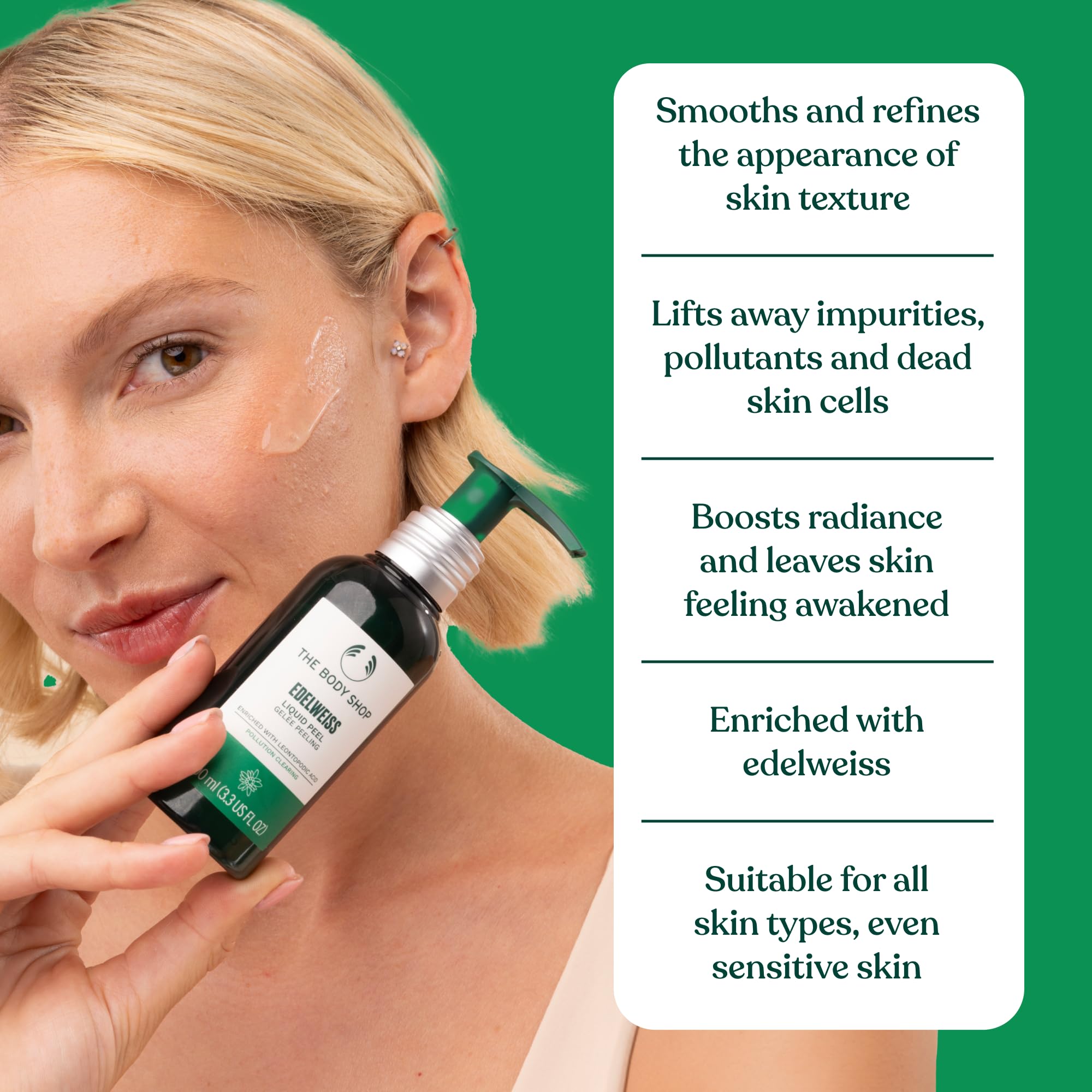 Edelweiss Liquid Peel 100 Ml, articolo pensato per l’uso quotidiano, adatto a chi vuole semplificare la propria routine, flacone da 100 ml perfetto per chi desidera una routine di cura semplice e cost