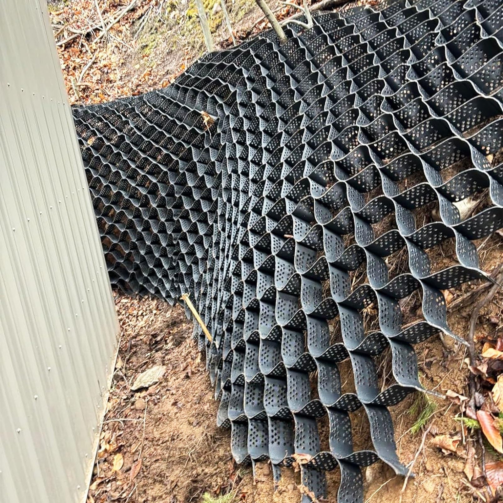Stabilizzatore profondo del terreno da 5,1 cm per ghiaia e pietra del terreno inclinato - Tessuto di stabilizzazione del suolo per edilizia e paesaggistica