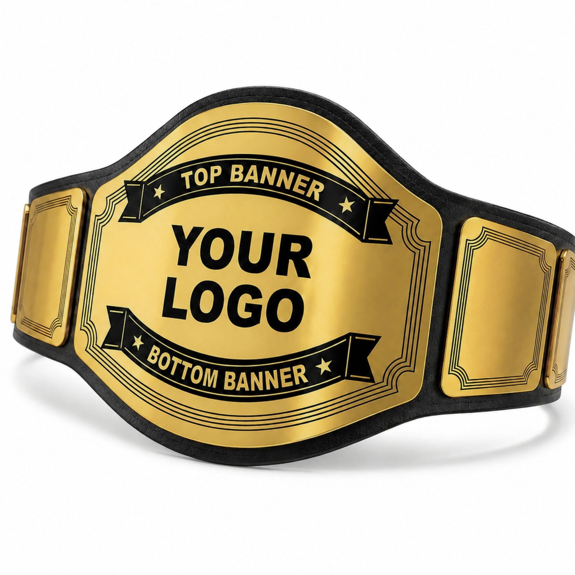 Championship Belt Customizable Wrestling Belt Fully Personalized For All Sports - Custom Wrestling Championship Belt (24KT Gold)