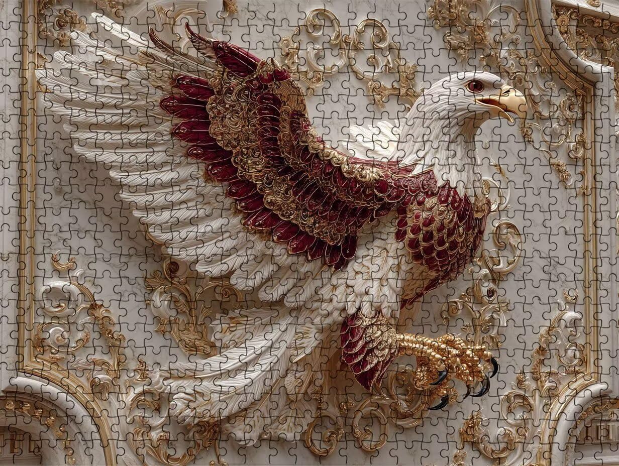 R2KH943 puzzle dla dorosłych, 1000 elementów, orł i ptaki, wyzwanie dla rodziny, do zabawy, rękodzieło, puzzle, gry zręcznościowe dla dorosłych, wyzwanie