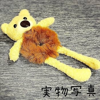 Amazon.co.jp: シュシュ くま クマ ぬいぐるみ ゴム 髪ゴム 癒し