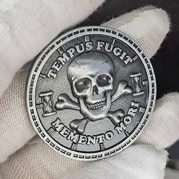 Memento Mori　Testament to Life Amazon.com : Memento Mori Coin Stoic Coin (Scythe) : Office
