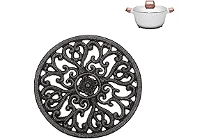 Sumnacon Cast Iron Trivets - Heat Resistant & Rustic