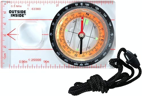 Miniatura 3 de Outside Inside Explorer's Essentials Kit para aventuras al aire libre, incluye prismáticos, brújula, linterna y silbato, bolsa protectora de