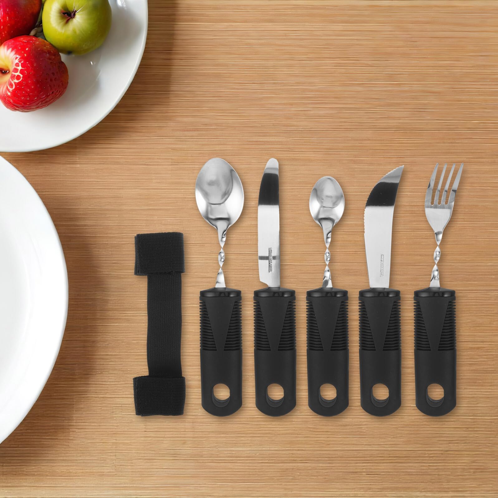 Posate Adattive Anti-vibrazione Pieghevoli in Acciaio Inox Set 1