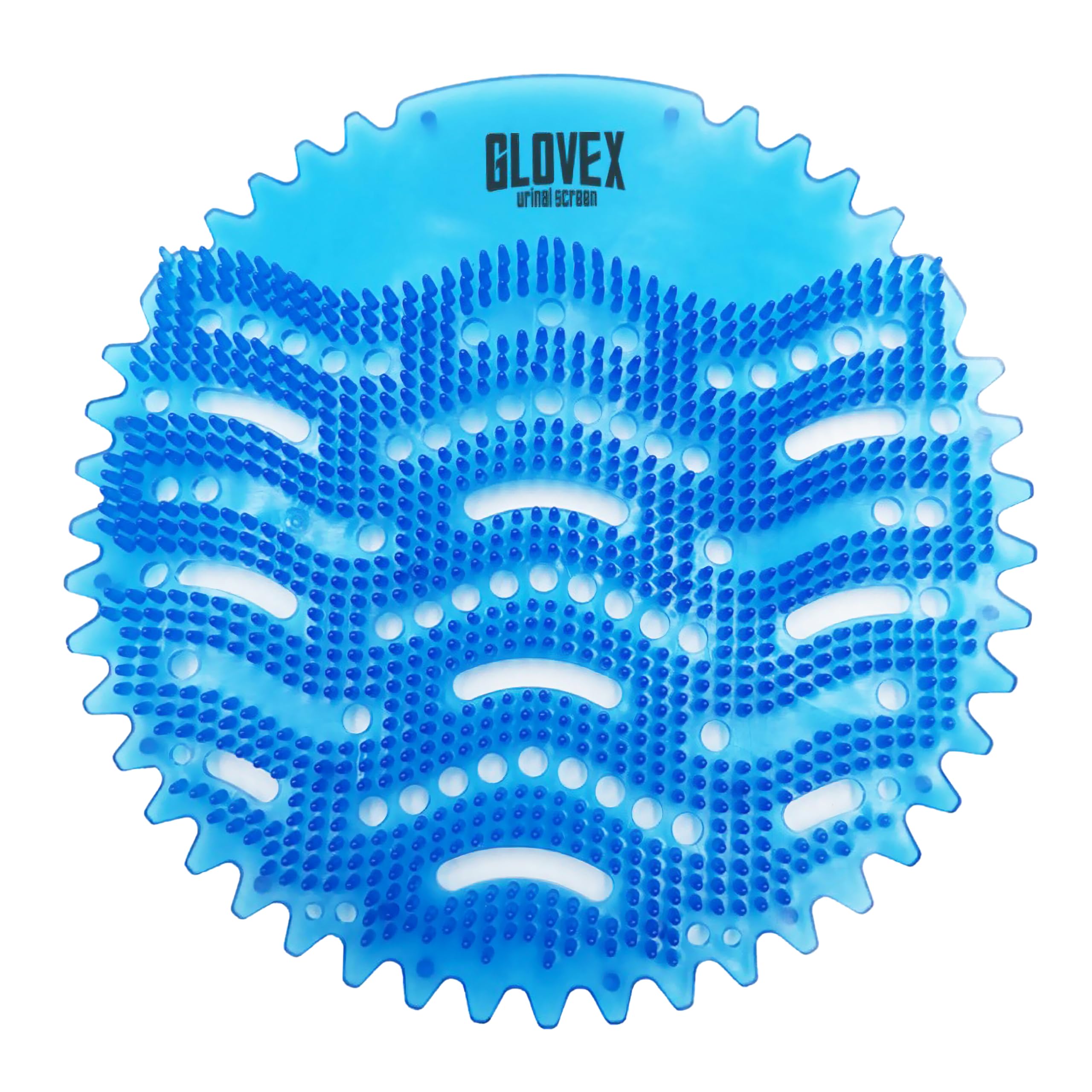 GLOVEX - Men's Urinal Deodorizer Screen Anti-Clogging, Anti-Splash with Fragance - 10 Pack (Blue Ocean Mist)