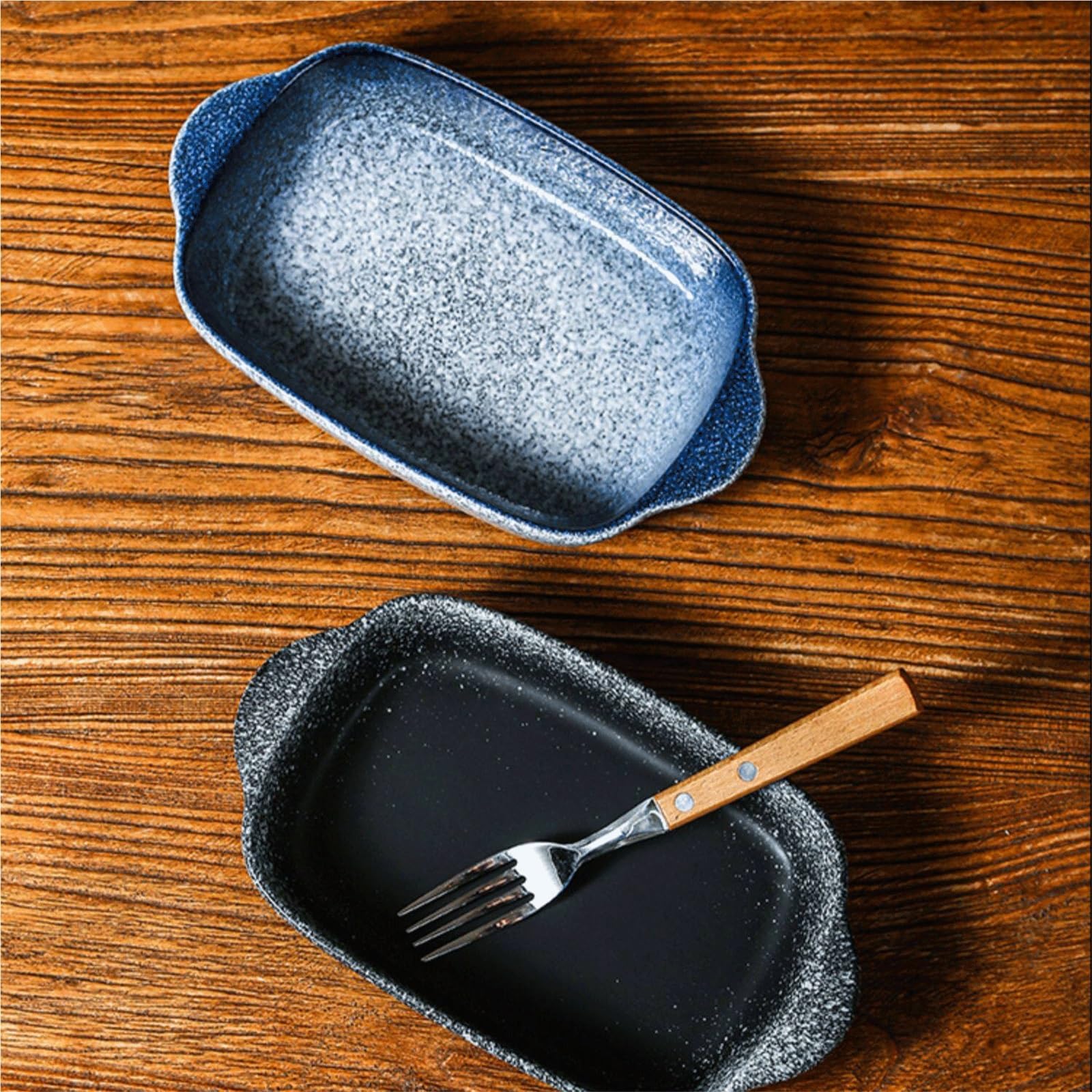 Plat de cuisson rectangulaire en céramique, plat à lasagne adapté Pain