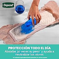 Vista 4 de Depend Fresh Protection - Ropa interior para adultos con incontinencia y fugas de vejiga posparto para mujer, desechable, máximo, extragrande