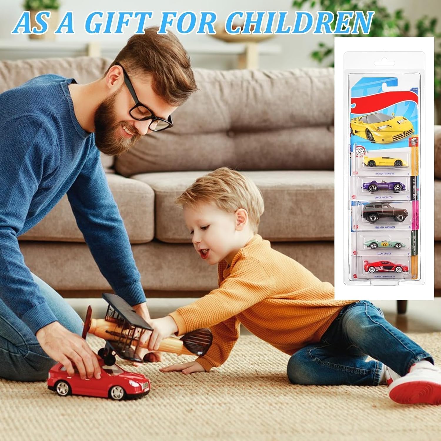 10 Pack 5 Separate Car Protector Case for Hot Wheels Mainline,Protector Packs Compatible with Hot Wheels Model,5 Car Clamshell Display Clamshell Cases Plastic Display Protective Case