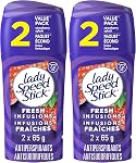 Lady Speed Stick Invisible Solid Antiperspirant Deodorant, Powder Fresh, 2 x 70g Twin Pack – 24-Hour Odour & Wetness Protection, No White Marks, Fresh Powder Fragrance Natural Deodorant