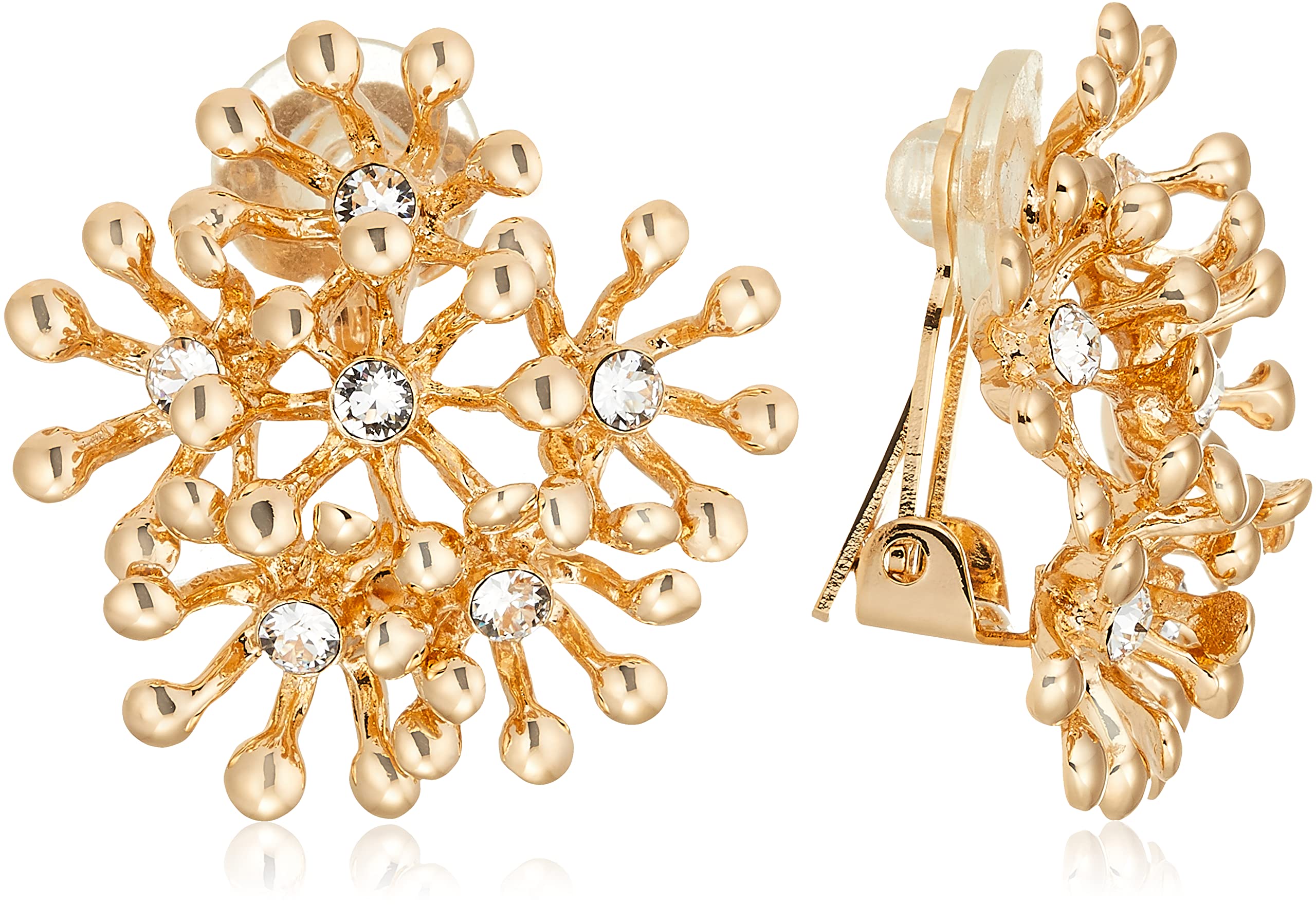 Amazon | Brillia ラウンド イヤリング ゴールド GJ63865