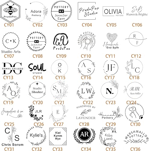 Miniatura 5 de PrudoPex Sello de cerámica personalizado para arcilla, sello de arcilla personalizado, sello de cerámica inicial, sello de jabón personalizado en