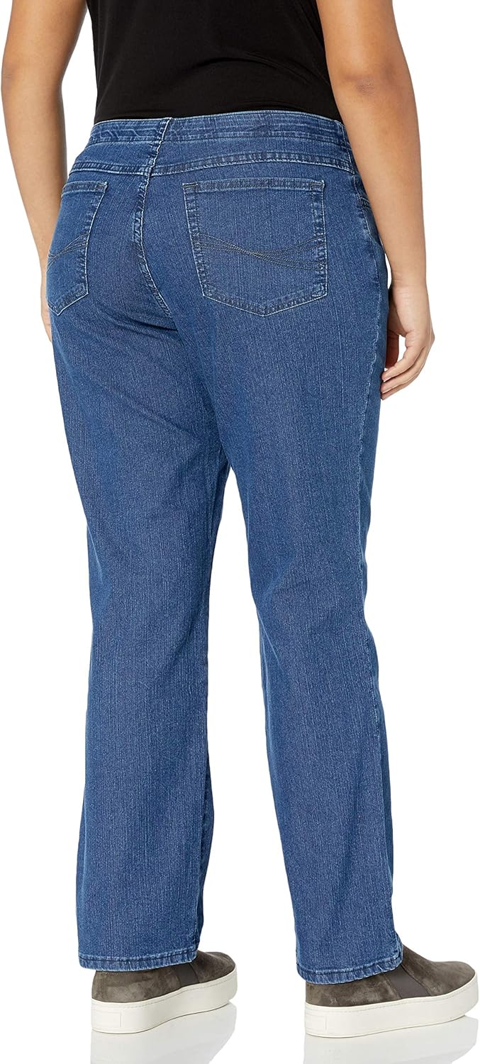 Riders by Lee Indigo Womens Plus Size Comfort Collection Straight Leg Jean
