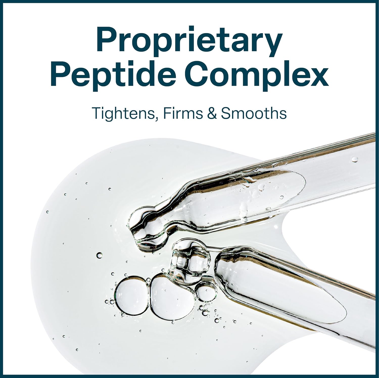 QRxLabs Peptide Complex Face Serum - Firming Collagen Peptide Serum - Antiaging Skincare Gel with Hydrating Hyaluronic Acid with Chamomile Extract - Unscented Gel, 1 Fl Oz - Image 3