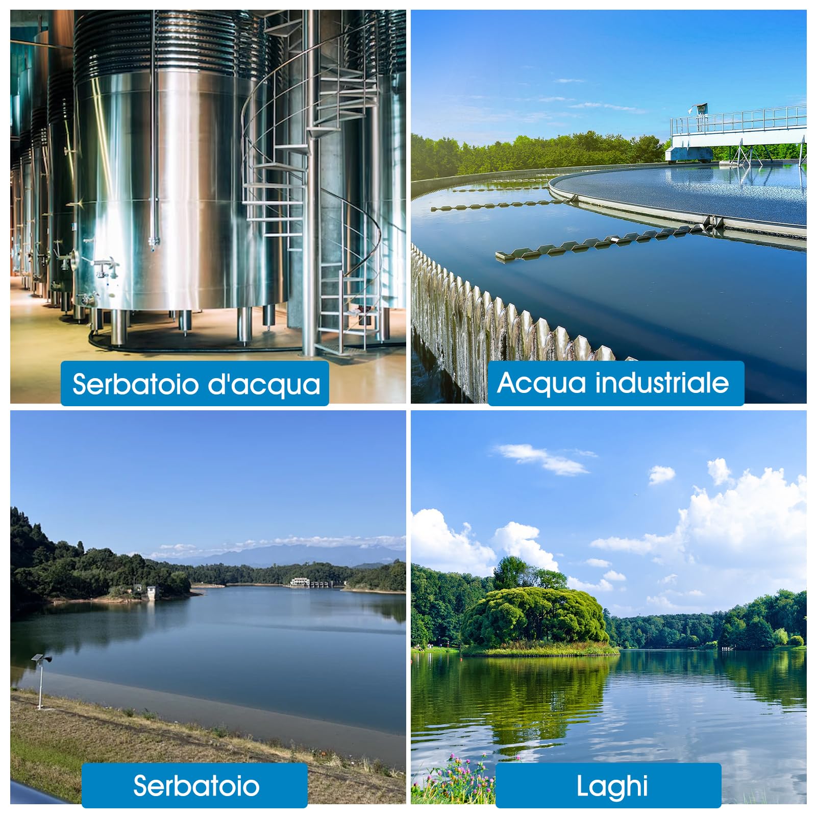 Trasmettitore di livello liquido, Trasmettitore di livello dell'acqua DC24V, 6m Cavo Impermeabile, Output di trasmissione 4-20 mA, rilevare gamma 0-5m per Rilevare L'acqua