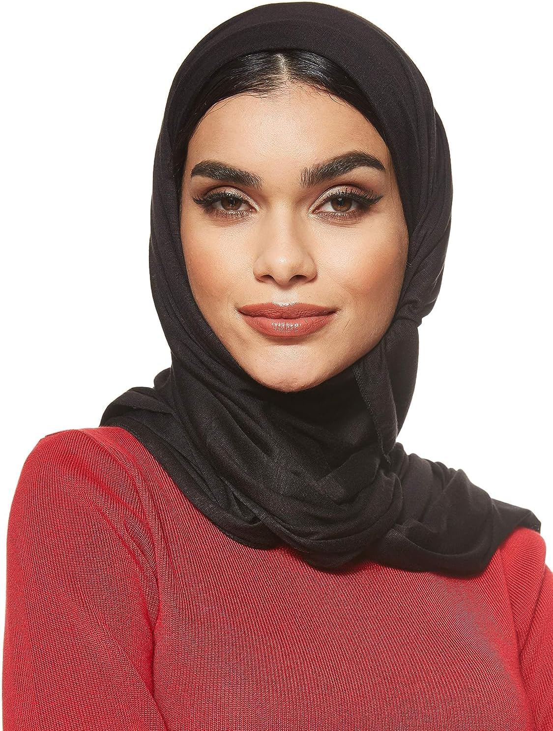SHADOWJersey Stretch Shailah Hijab Muslim Islamic Arab Scarf Headscarf Abaya Shawl Scarves Soft, One Size - 65 x 165 cm