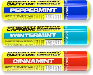 Pzaz Caffeine Breath Spray On-The-go Energy Mouth Spray