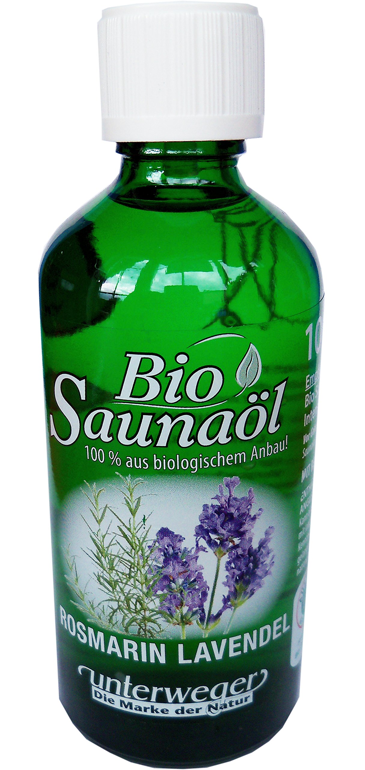 Unterweger BIO Saunaöl Rosmarin Lavendel 100 ml mit reinsten ätherischen Ölen(AT-BIO-301)