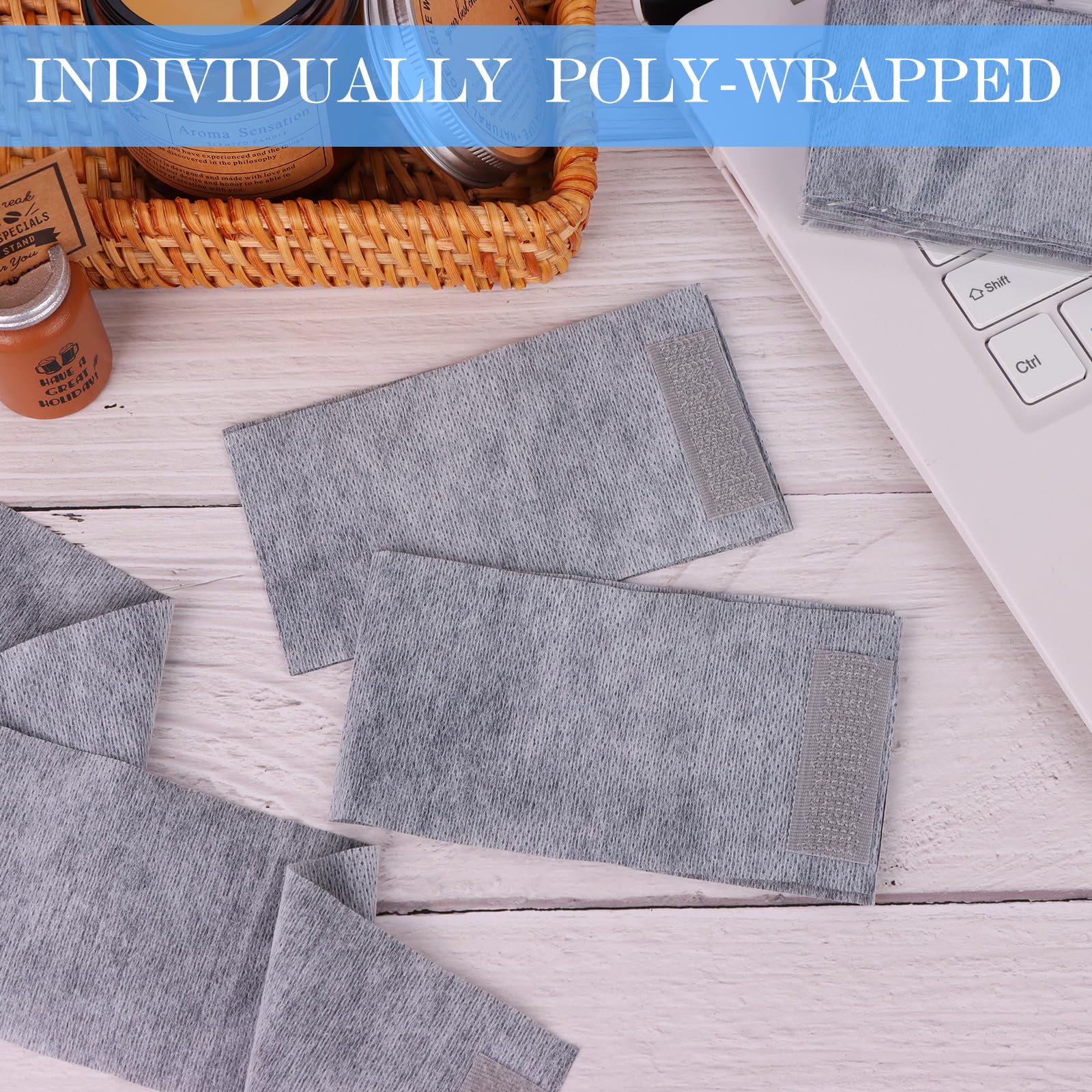128-Piece Disposable Spa Facial Headbands, Non-Woven Hair Bands