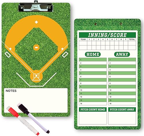 Portapapeles de Borrado en Seco para Entrenadores de Béisbol