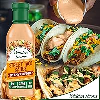 Vista 6 de Walden Farms Street Taco Sauce - Botella cremosa de chipotle de 12 onzas (paquete de 2) Sabrosa, vegana, apta para paleo y keto, sustituto