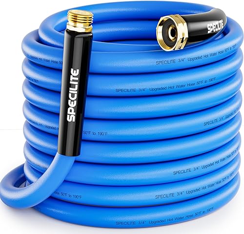Miniatura 19 de SPECILITE Manguera de Agua para Jardín Caliente/Fría 150 pies x 3/4 pulgadas, -50℉ a 190℉, Resistente, Flexible, Resistencia a Explosión 605 Psi,
