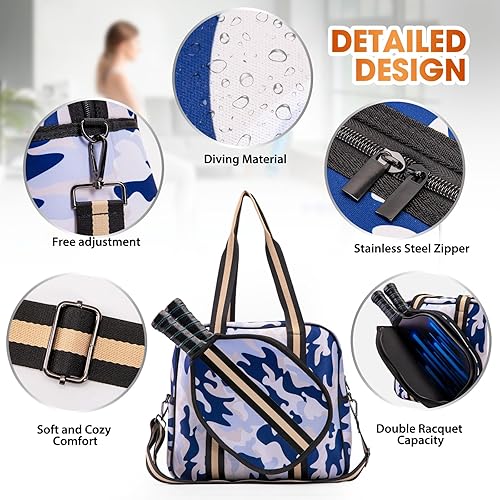 Miniatura 9 de Bolso bandolera de pickleball para mujeres y hombres, bolsas de pickleball para mujeres y hombres, bolsas de pickleball para damas