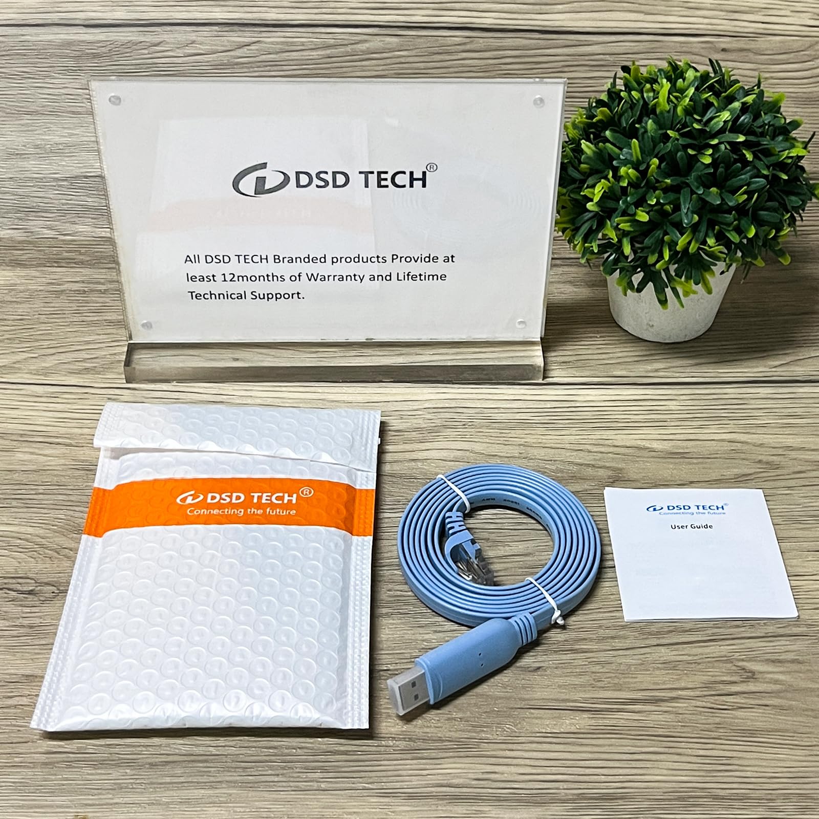 DSD TECH Cavo seriale SH-RJ45K USB a RS485 con interfaccia RJ45 e chip FTDI incorporato