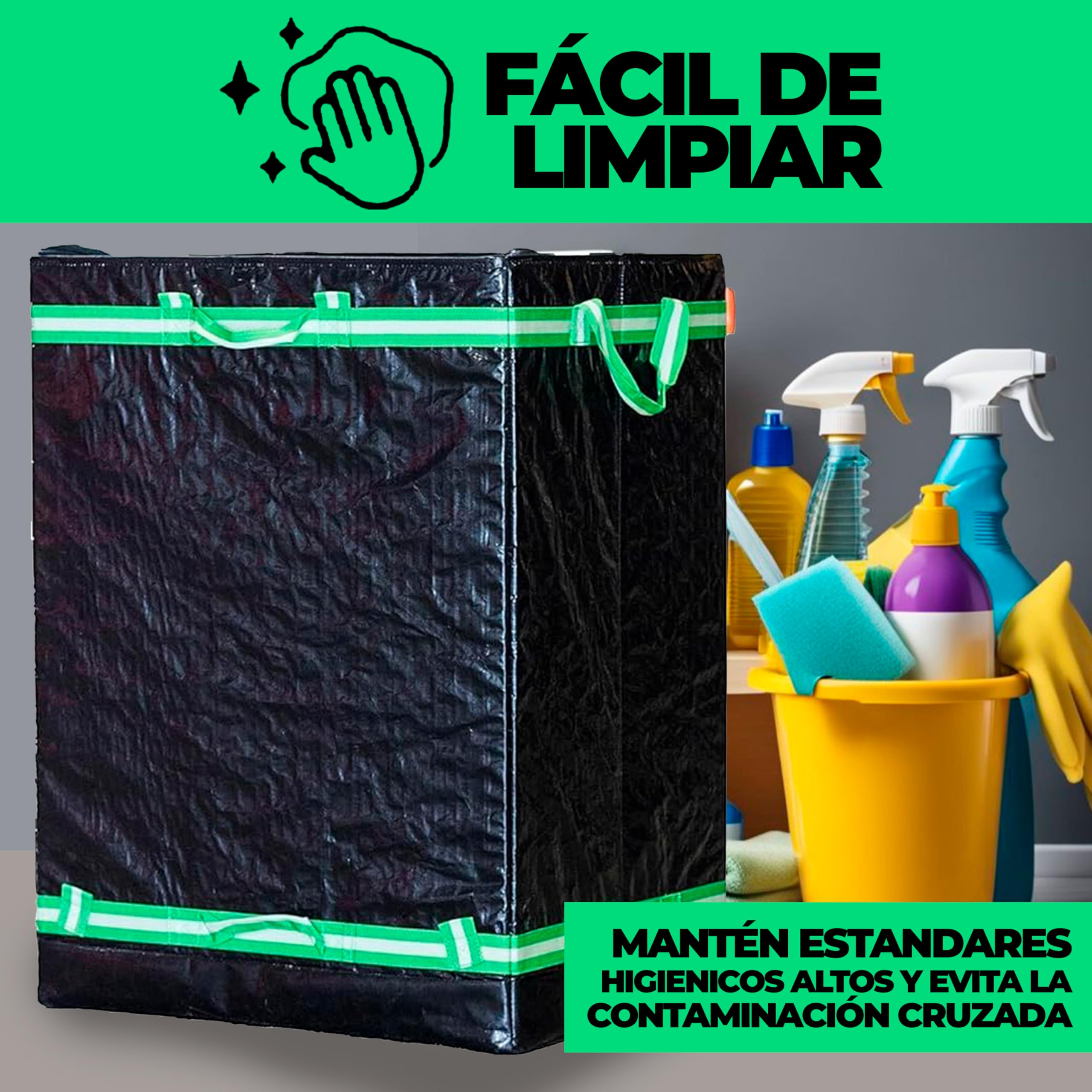 Genérico mochila repartidora - mochila de repartidor, 190L de capacidad, impermeable y resistente, diseño plegable, ideal para delivery profesional