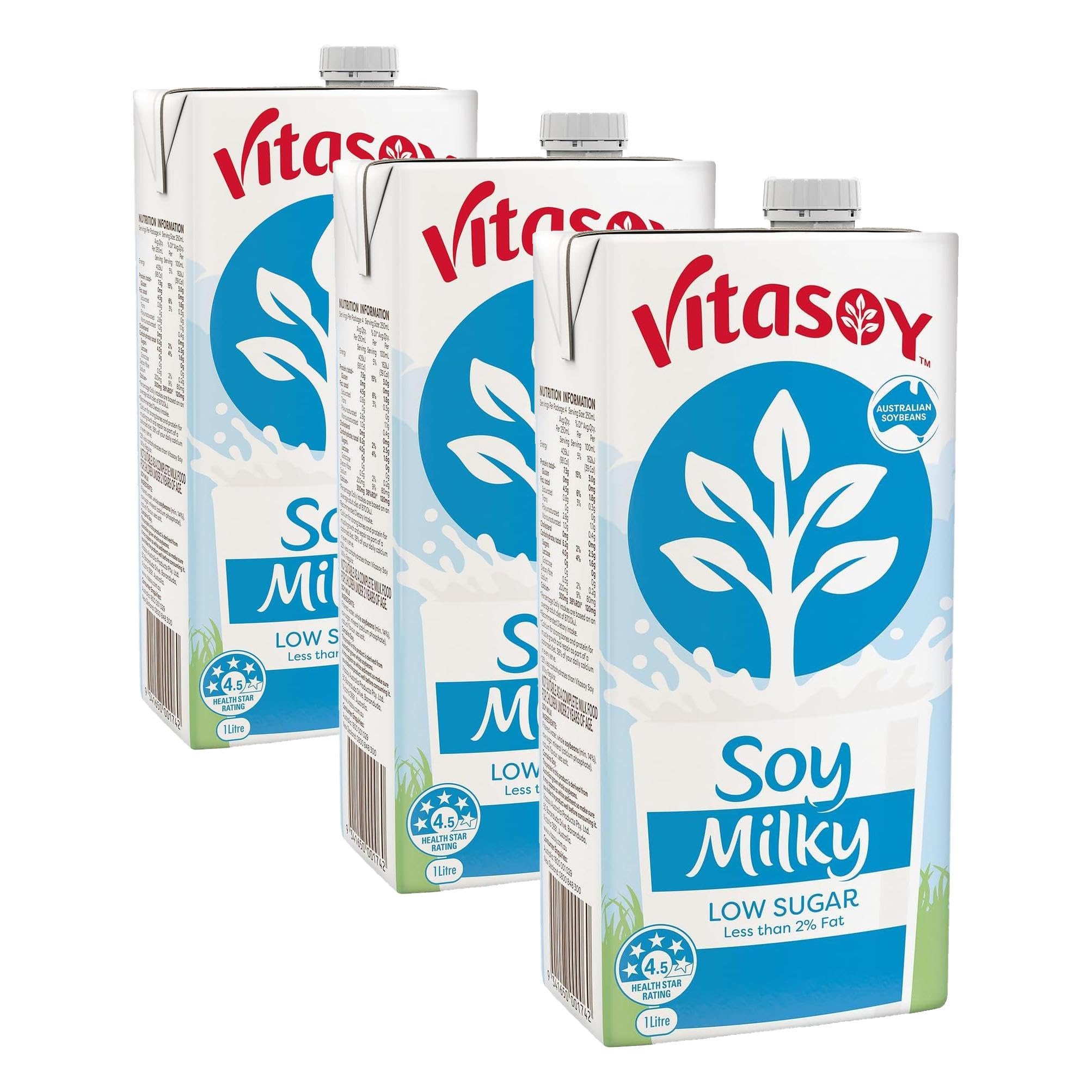 Vitasoy Milky Lite Long Life Soy Milk 1L (Pack of 3)