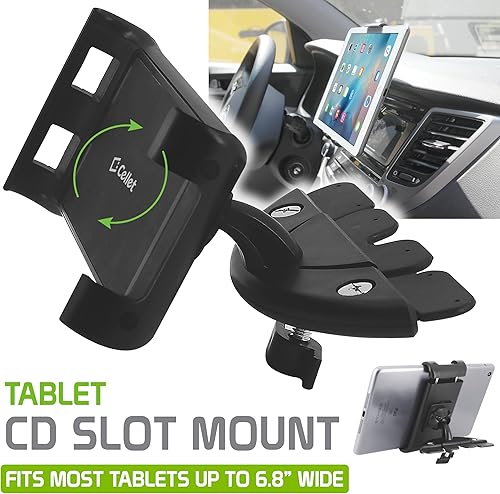 Miniatura 3 de Universal Car CD Slot Tablet and Phone Mount - Compatible with iPad, Samsung Galaxy, Kindle Fire, Surface, Nintendo Switch, iPhone, Google Pixel,