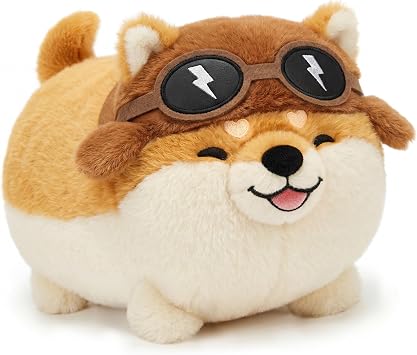 Mewaii Dog Shiba Inu Plush Kawaii Plushies, Ultra-Soft Feel, 14 in