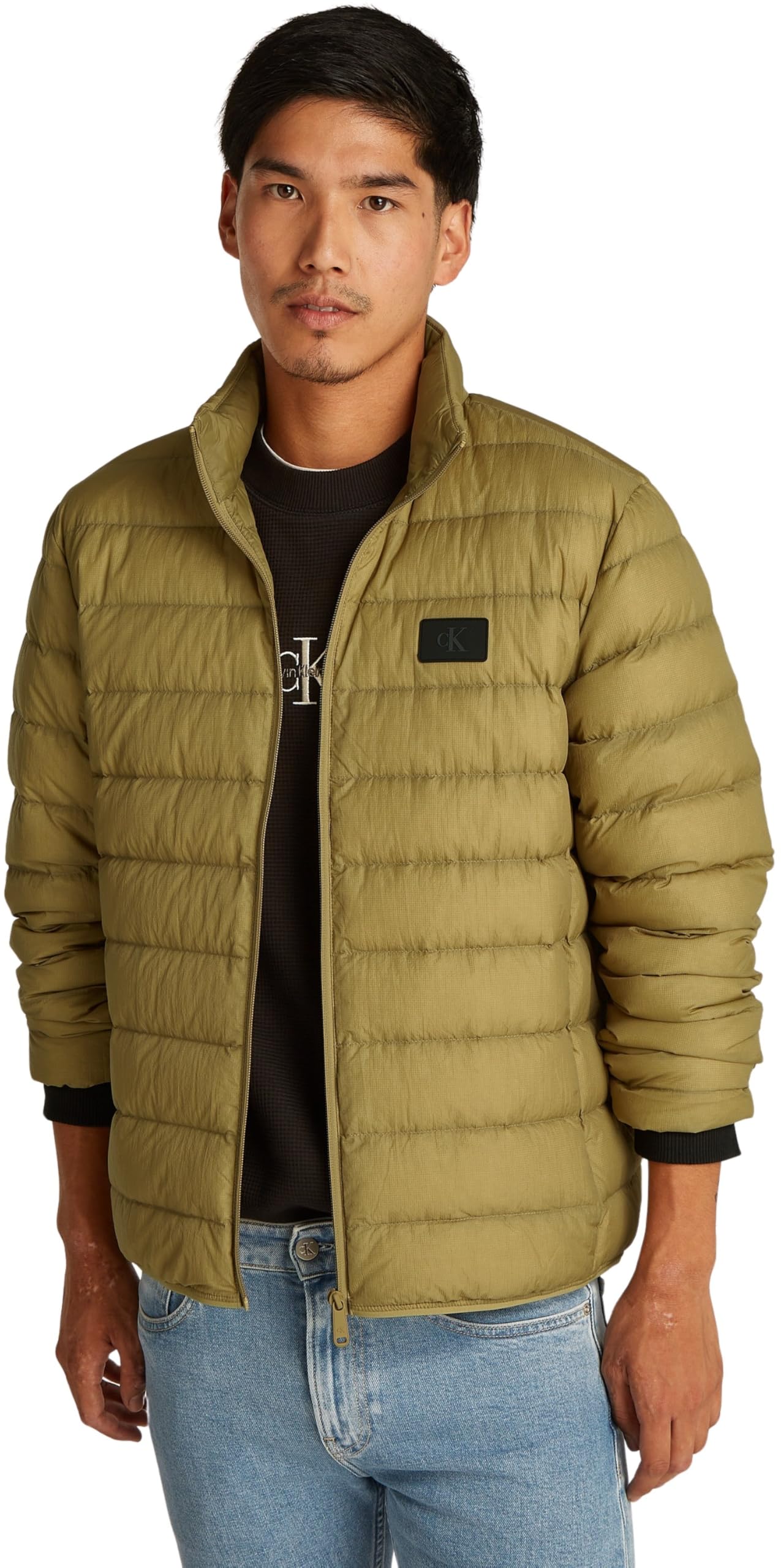 Calvin Klein, Jacken, Authentisches und originelles Jeansprodukt (XL), Grün, XL