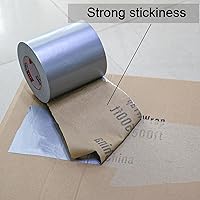 Vista 5 de Cinta adhesiva de 6" de ancho, cinta adhesiva de 6 pulgadas de ancho resistente al agua de 55 yardas (164 pies) plateada, resistente a los rayos UV
