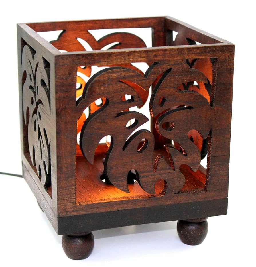 モンステラのテーブル　木製　けやき　手作り　1点物　ハワイ Amazon.co.jp: ハワイアン雑貨/インテリア 小さな ハワイアン